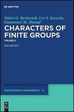 Characters of Finite Groups (De Gruyter Expositions in Mathematics)