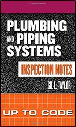 Plumbing and Piping Systems Inspection Notes: Up to Code