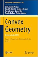 Convex Geometry: Cetraro, Italy 2021 (Lecture Notes in Mathematics, 2332)
