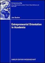 Entrepreneurial Orientation in Academia (Entrepreneurship)
