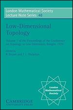 Low-Dimensional Topology (London Mathematical Society Lecture Note Series, Series Number 48)