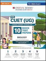 NTA CUET (UG) 10 Mock Test Sample Question Papers Biology (2024) Ed 3