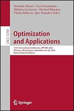 Optimization and Applications: 13th International Conference, OPTIMA 2022, Petrovac, Montenegro, September 26 30, 2022, Revised Selected Papers (Lecture Notes in Computer Science)