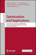 Optimization and Applications: 14th International Conference, OPTIMA 2023, Petrovac, Montenegro, September 18 22, 2023, Revised Selected Papers (Lecture Notes in Computer Science)