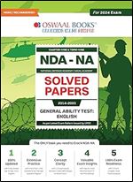 Oswaal NDA-NA (National Defence Academy / Naval Academy) Chapterwise & Topicwise Solved Papers (2014-2023) General Ability Test: English For 2024 Exam Ed 2