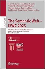 The Semantic Web ISWC 2023: 22nd International Semantic Web Conference, Athens, Greece, November 6 10, 2023, Proceedings, Part II (Lecture Notes in Computer Science)