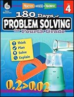 180 Days of Problem Solving for Fourth Grade Build Math Fluency with this 4th Grade Math Workbook (180 Days of Practice)