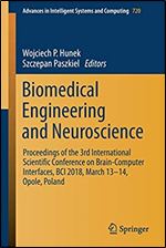 Biomedical Engineering and Neuroscience: Proceedings of the 3rd International Scientific Conference on Brain-Computer Interfaces, BCI 2018, March 13-14, Opole, Poland