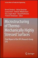 Microstructuring of Thermo-Mechanically Highly Stressed Surfaces: Final Report of the DFG Research Group 576