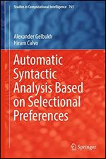 Automatic Syntactic Analysis Based on Selectional Preferences (Studies in Computational Intelligence (765))