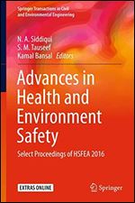 Advances in Health and Environment Safety: Select Proceedings of HSFEA 2016