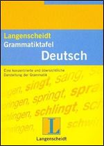 Langenscheidts Grammatiktafel: Deutsch (German Edition)