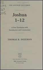 Joshua 1-12: A New Translation with Introduction and Commentary