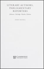 Literary Authors, Parliamentary Reporters: Johnson, Coleridge, Hazlitt, Dickens