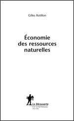 Economie des ressources naturelles [French]