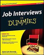 Job Interviews For Dummies Ed 4