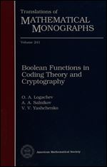 Boolean Functions in Coding Theory and Cryptography (Translations of Mathematical Monographs)