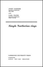 Simple Noetherian Rings (Cambridge University Tracts in Mathematics)