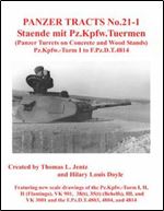 Staende mit Pz.Kpfw. Tuermen (Panzer Turrets on Concrete and Wood Stands)