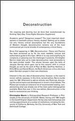 Deconstruction: Theory and Practice (New Accents) (Volume 6