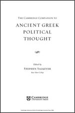 The Cambridge Companion to Ancient Greek Political Thought (Cambridge Companions to the Ancient World)