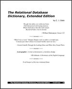 The Relational Database Dictionary, Extended Edition (FirstPress)