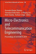 Micro-Electronics and Telecommunication Engineering: Proceedings of 3rd ICMETE 2019