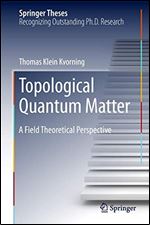 Topological Quantum Matter: A Field Theoretical Perspective