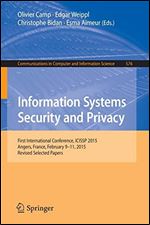 Information Systems Security and Privacy: First International Conference, ICISSP 2015
