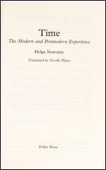 Time: The Modern and Postmodern Experience